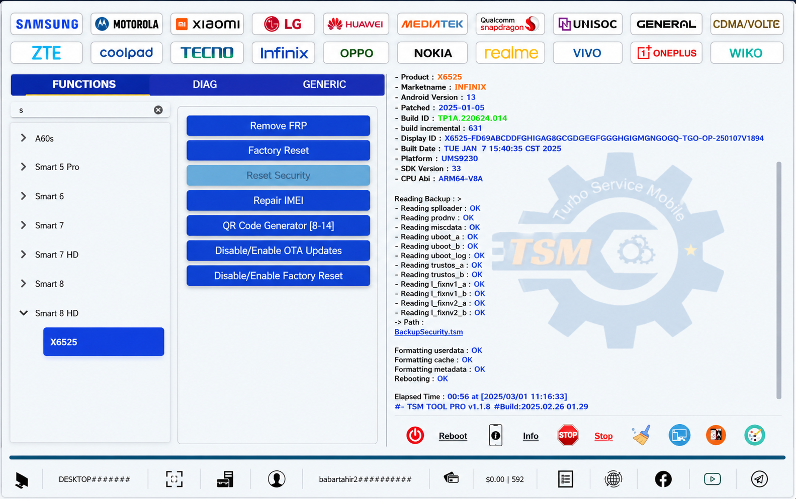 TSM Tool (Turbo Service Mobile) Latest Update V2026.04.24 – New MTK, 2026 Models Added
