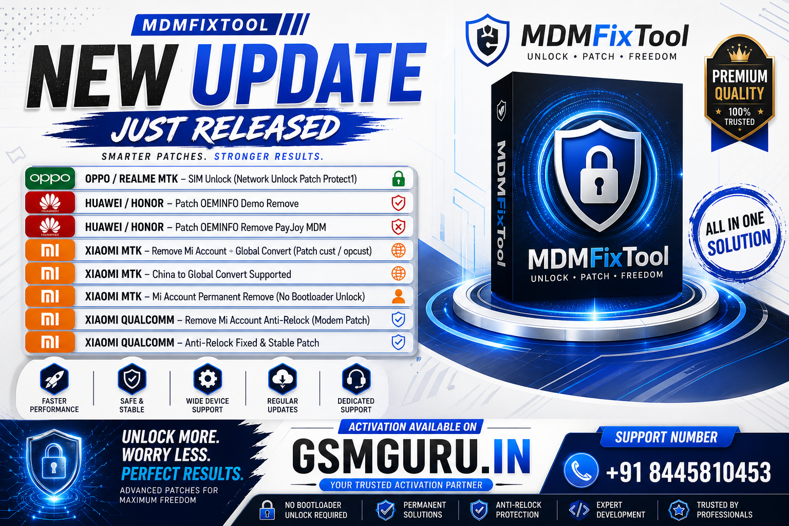 MDM Fix Tool New Update 2026 – Mi Account Remove, SIM Unlock & MDM Bypass (MTK & Qualcomm)